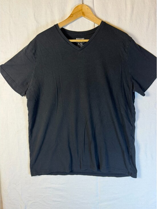 Other - Mossimo Supply Co Mens XL Black V Neck T Shirt Plain Solid Short Sleeve Tee